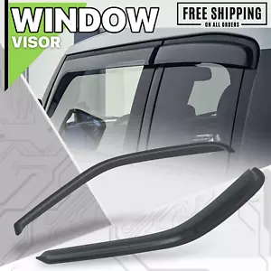 2 Pieces Tape-On Window Visor Smoke Vent Wind Rain Deflector fit 97-03 Ford F150 - Picture 1 of 6