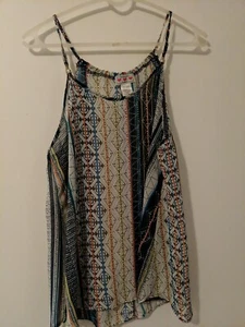 Juniors- size Large- three pink hearts trixxi- multicolor- tank top - Picture 1 of 8