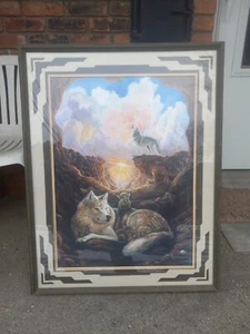 Jacque Evans "Safe at Home in Mother Earth" Signed Lithograph Art Print 132/950 - Bild 1 von 7