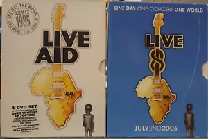 LIVE AID & LIVE 8 DVD LIMITED EDITION 8-DISC BOX SET MUSIC CONCERT BOB DYLAN U2 - Picture 1 of 4