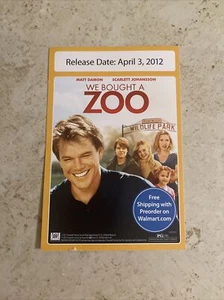 release date promo card we bought a zoo April 3, 2012 - Picture 1 of 5