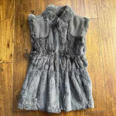 Linda Richards Luxury rabbit fur reversible vest size medium  - Image 1 of 4