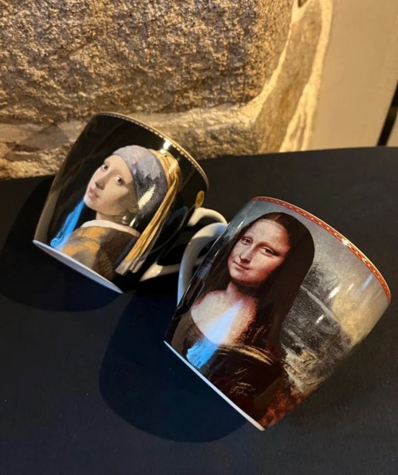 Tasses à café porcelaine Famous Portraits The Leonardo Collection - Photo 1/4