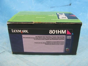 Genuine Lexmark 801HM MAGENTA High Yield Toner Cartridge CX410 CX510 - Picture 1 of 1