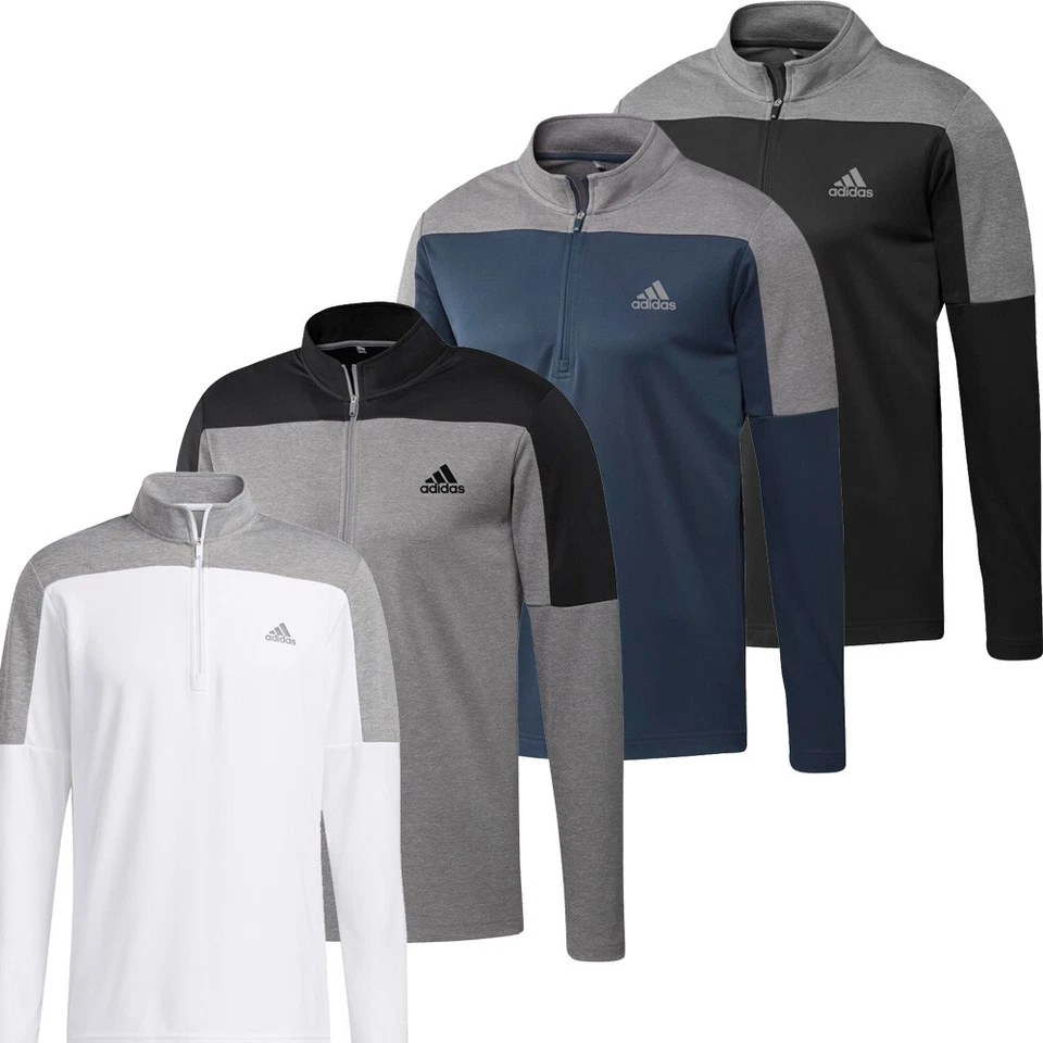 adidas Golf UPF Lightweight 1/4 Zip Mens Pullover (All Colours) - image 1 of 1