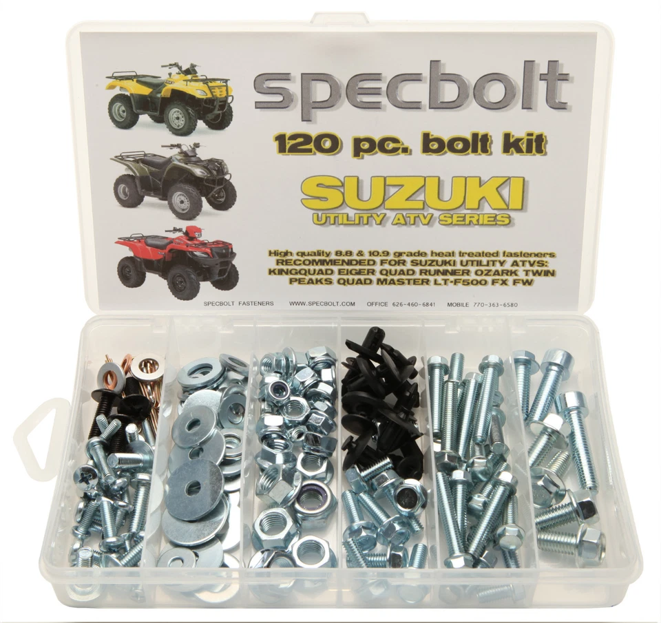 SUZUKI ATV bolt kit King Quad Runner Eiger Vinson Twin Peaks LT-F500 SPECBOLT - Image 1 of 1