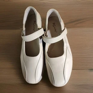 Scarpe da passeggio PG Lite da donna in pelle Mary Jane comode tortora taglia 9,5 B - Foto 1 di 13