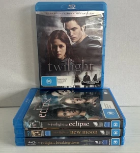 The Twilight Saga The Complete Collection 1, 2, 3, 4, 5 Blu-Ray Movies  Region B - Picture 1 of 8