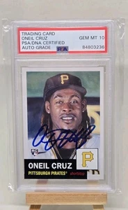 Oneil Cruz Auto On Card PSA DNA Certified PSA 10 2022 Topps Living Set - Bild 1 von 2