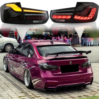 Luces traseras LED GTS 3D para BMW Serie 3 2012-2018 M3 F30 F35 F80 Luces traseras L+R Foto 1 de 4
