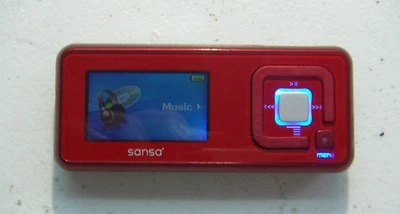 SanDisk Sansa c240 (1GB) Digital Media MP3 Player Red. Works great, good cond. - Image 1 of 3