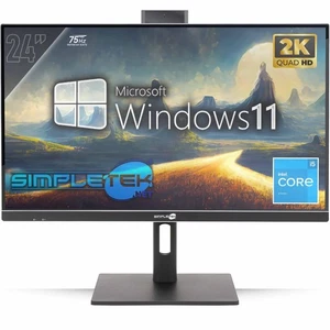 All In One 24" 2K 75Hz I5 6Th Gen Win 11 Ram 8Gb Ssd 120Gb Gaming Rendering Vesa - Picture 1 of 9