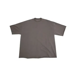 Short Sleeve T-Shirt Plain Color American High-Street Unisex Oversize Round Neck - Picture 1 of 8