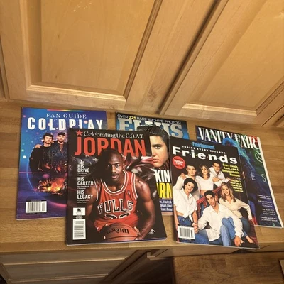 5 Fan Guides FRIENDS Entertainment Weekly, Jordan, Coldplay, Grimes, Elvis - Image 1 of 4