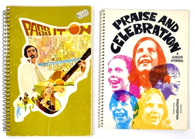 Dos Singspiration Bks-Alabanza y Celebración y Pásalo De Colección Cristiano Años 70 Foto 1 de 4