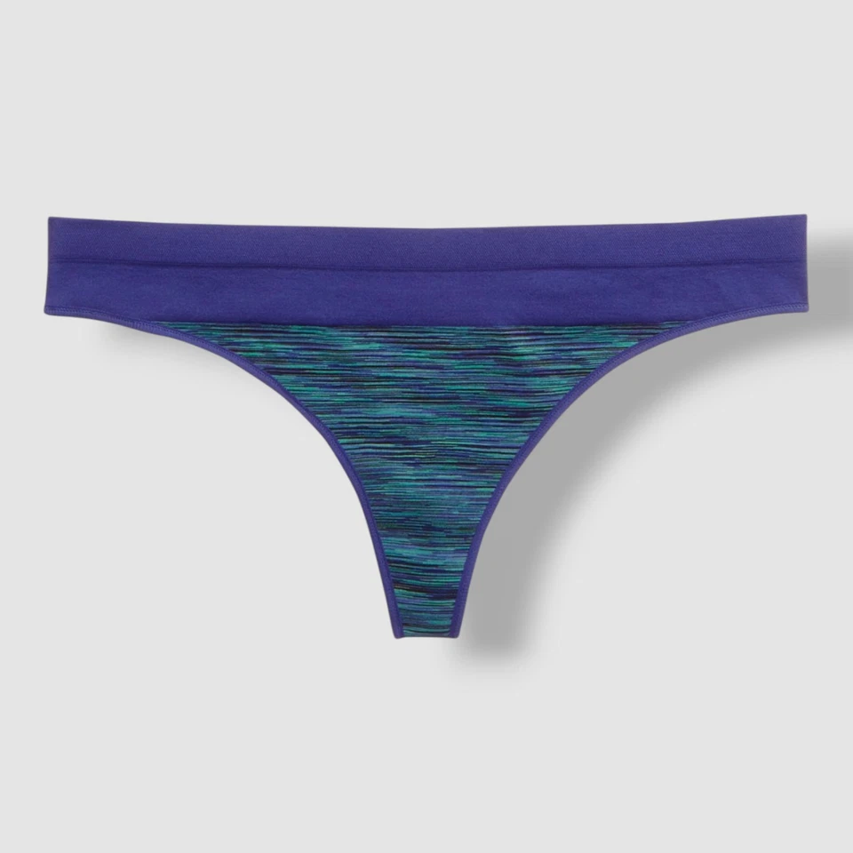 Jenni Mujer Azul Estampado Sin Costuras Tanga Ropa Interior Bragas Talla M Foto 1 de 1