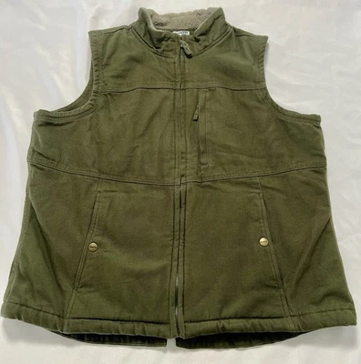 Duluth Trading Vest Women’s 2XL Green 3M Thinsulate Waterproof - Image 1 of 4