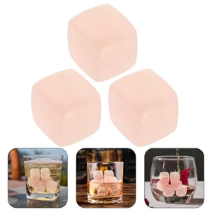 6 Pcs Pink Crystal Ice Cubes Chilling Stones Crystals Miss Reuseable Reusble - Picture 1 of 12