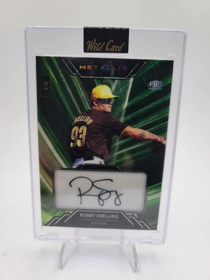 2024 Wild Card Metallix #WMLA-RS Robby Snelling Autolight Green Lazers 1/6 - Image 1 of 2