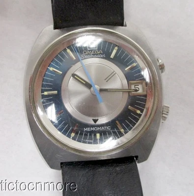 RELOJ MEMOMATIC OMEGA AUTOMÁTICO VINTAGE 166.072 ESFERA AZUL 43mm PARA HOMBRES Foto 1 de 4
