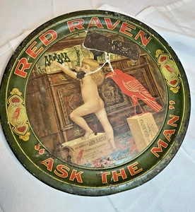 Red Raven Aperient Tray 12” Pre Prohibition Ask The Man - Picture 1 of 16