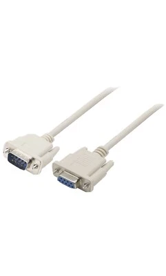 SERIAL RS232 EXTENSION CABLE DB9 M to F 9 pin MALE to FEMALE 2M - BRAND NEW - Image 1 of 4