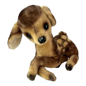 Vintage Kamar Reindeer Fawn Stuffed Plush Animal 12 Inch Baby Deer Japan Wear - Picture 1 of 24