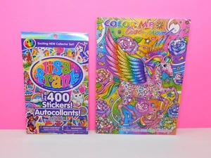Lisa Frank Color Me Book & 400 Stickers Collector Set Coloring Lot of 2 - Picture 1 of 18