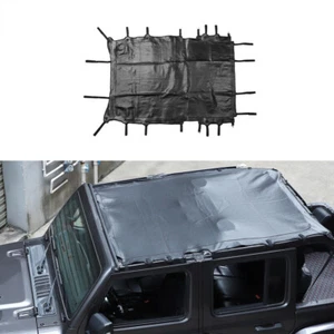 For Jeep Wrangler 2018+JL 4Door Sunshade Soft Top Solid Rhinohide Top-Sunbonnet - Foto 1 di 8