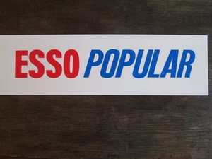 Esso popular inserto de bomba de gasolina. Letrero de patio delantero de garaje. Letrero de esmalte. BP. Carcasa. - Imagen 1 de 1