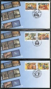 UN NY SC # 913-14 Vienna 380-81 Geneva 457-58 International Day Of families FDC - Picture 1 of 1