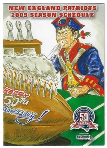¡Horario de fútbol americano de la NFL 2009 de los New England Patriots! La Lotería (50 Aniversario) - Imagen 1 de 1