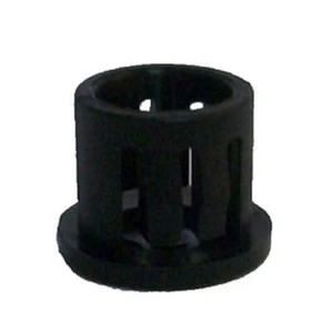 LOT OF 100 SNAP-IN PLASTIC BUSHINGS: WHITE OR BLACK: 3/8" OR 7/16" HOLE - Picture 1 of 5