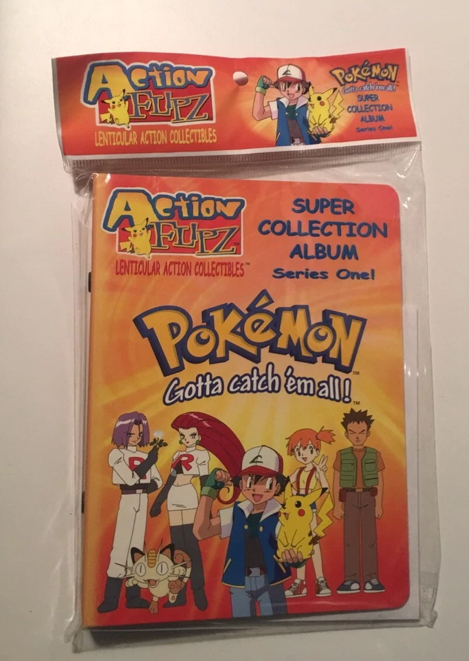 Pokemon Action Flipz Sticker Album Vintage 1999 Factory Sealed Includes 12 Pages - Image 1 of 2