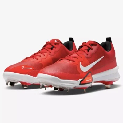 耐克 Force Air Zoom Trout 9 Pro 棒球红色白色 FB2907-600 男式 15 码全新 — 第 1/4 张图片