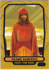 STAR WARS GALACTIC FILES SERIES 2 BLUE PARALLEL #377 PADME NABERRIE 307/350