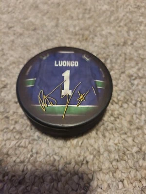 Roberto Luongo Jersey Signature Series Puck Protective Case Holder Canucks NHL - Image 1 of 4