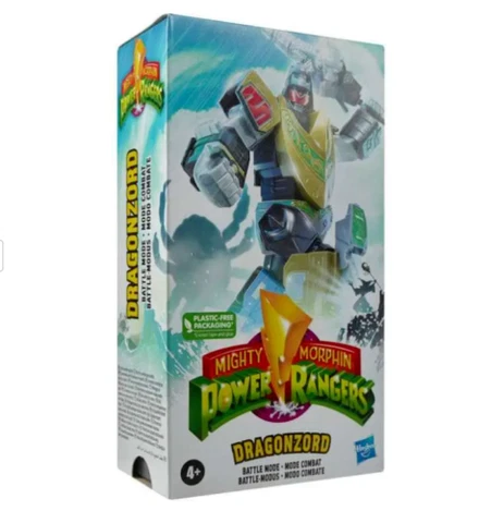 Mighty Morphin Power Rangers  Dragonzord Action Figure BATTLE MODE Hasbro Cover