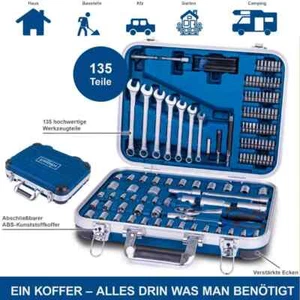 Scheppach Werkzeugkoffer gefüllt TB 170 - 135 tlg - 5909311900 - abschließbar - Bild 1 von 1