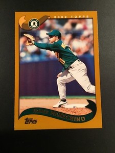 2002 Topps #39 FRANK MENECHINO Oakland Athletics Money Ball Year ! Mint Look !
