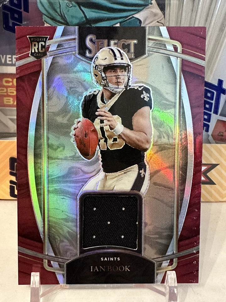 2021 Panini Select Rookie Swatches Red Prizm Patch - Ian Book #RSW-IBO RC (READ) - Image 1 of 3