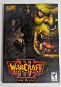 War Craft reinado del caos manual videojuego folleto - Imagen 1 de 1