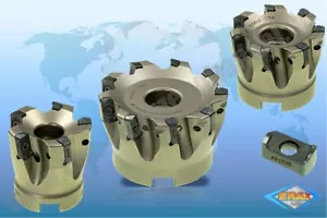 Fresa ad alto avanzamento per piastre girevoli Kyocera tipo LOGU 0303 D = 40 mm, 50 mm o 63 mm - Foto 1 di 4