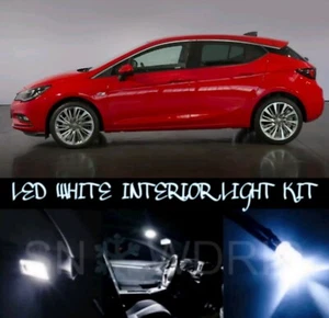 For VAUXHALL ASTRA K 2015-On LED XENON BRIGHT WHITE INTERIOR LIGHT BULBS KIT - Picture 1 of 1