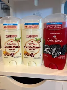 Old Spice Gentleman's Blend Deodorant and Wolfthorn 3oz. Pack of 3 - Picture 1 of 4