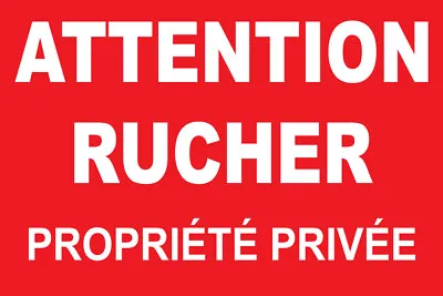 Panneau Attention Rucher Propriété Privée • 9.90€