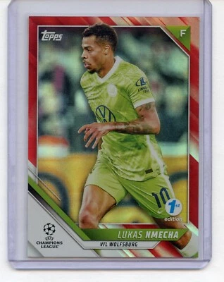 2021 Topps UCL Collection 1st Edition Lukas Nmecha Red Foil /5 #157 Rookie RC - Image 1 of 2