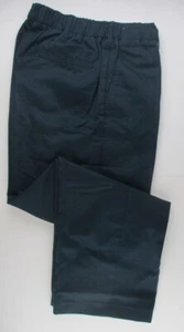 Pantaloni chino LANDS END Navy scuola uniforme vita elastica pull-on ragazzo 4 NUOVI - Foto 1 di 5