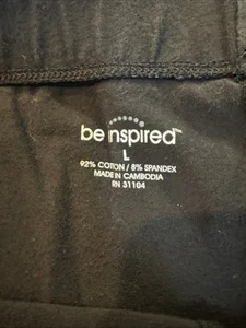Be Inspired Women's Black Quick Dry Capri Pants Size L - Picture 1 of 9
