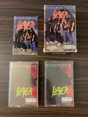 Slayer Decade of Aggression Live Double Cassette Tape Set w/ Box & Booklet - Image 1 of 4
